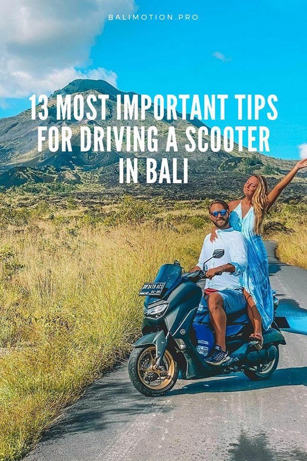 13 consejos más importantes para conducir una moto de forma segura en Bali